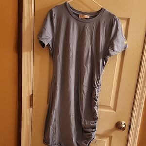 Blue Short Sleeve Dress